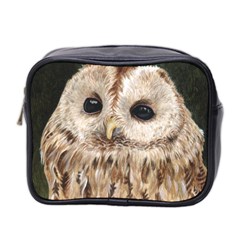 Tawny Owl Mini Travel Toiletry Bag (two Sides) by TonyaButcher