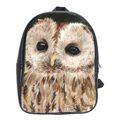 Tawny Owl School Bag (xl) by TonyaButcher