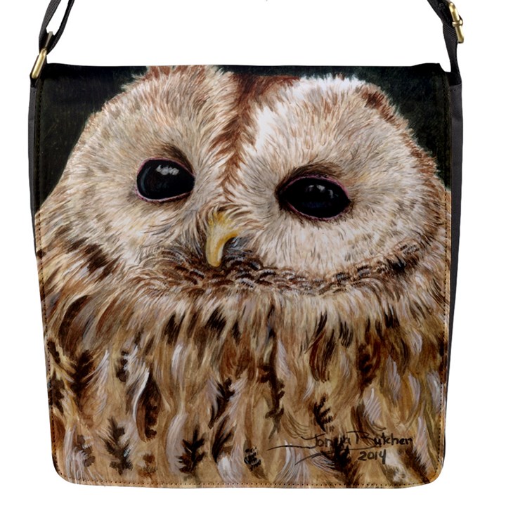 Tawny Owl Flap Closure Messenger Bag (Small)