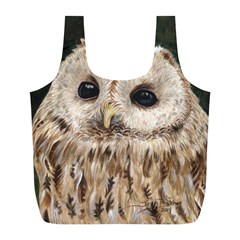 Tawny Owl Reusable Bag (l) by TonyaButcher