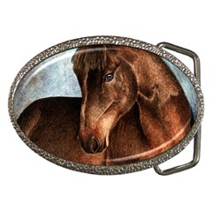 Midnight Jewel  Belt Buckle (oval) by TonyaButcher