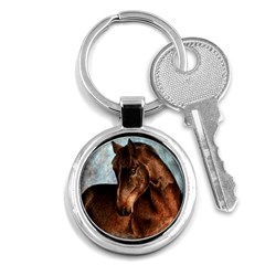 Midnight Jewel  Key Chain (round) by TonyaButcher