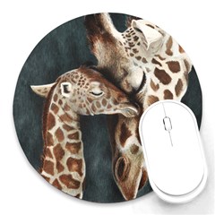 A Mother s Love 8  Mouse Pad (round) by TonyaButcher