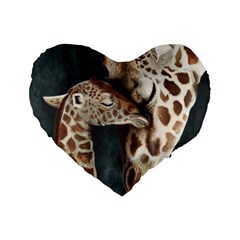 A Mother s Love 16  Premium Heart Shape Cushion  by TonyaButcher