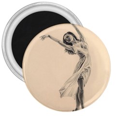 Graceful Dancer 3  Button Magnet by TonyaButcher