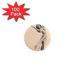 Graceful Dancer 1  Mini Button Magnet (100 Pack) by TonyaButcher