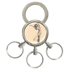 Graceful Dancer 3-ring Key Chain by TonyaButcher