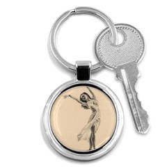 Graceful Dancer Key Chain (round) by TonyaButcher