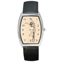 Graceful Dancer Tonneau Leather Watch