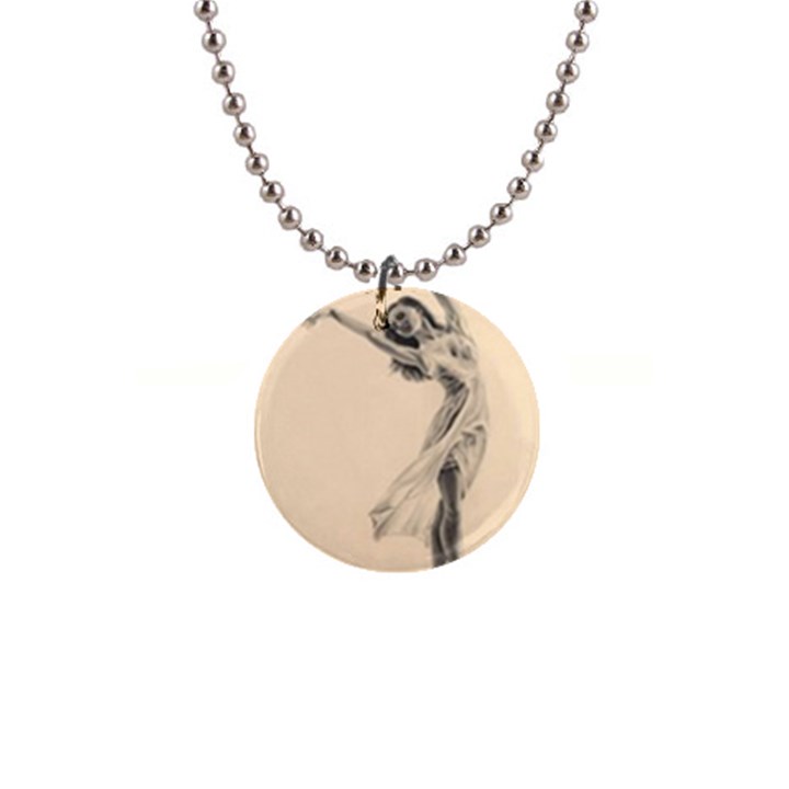 Graceful Dancer Button Necklace