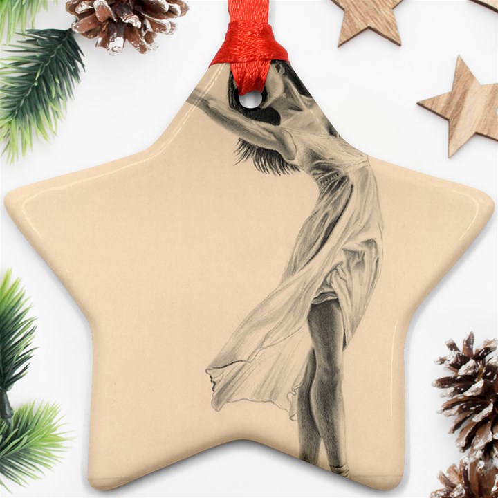 Graceful Dancer Star Ornament (Two Sides)