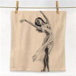 Graceful Dancer Face Towel Front