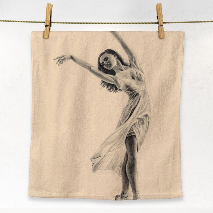 Graceful Dancer Face Towel