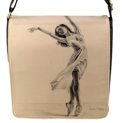 Graceful Dancer Flap Closure Messenger Bag (small) by TonyaButcher