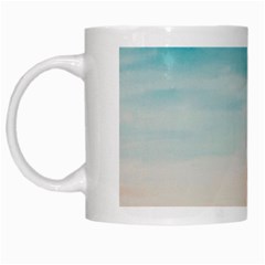 A Day At The Beach White Coffee Mug by TonyaButcher