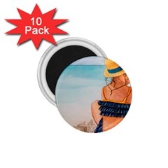 A Day At The Beach 1 75  Button Magnet (10 Pack) by TonyaButcher