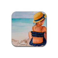 A Day At The Beach Drink Coaster (square)