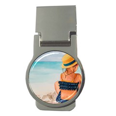 A Day At The Beach Money Clip (round) by TonyaButcher