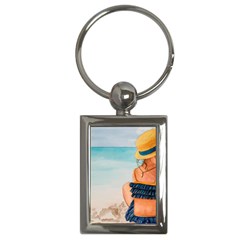 A Day At The Beach Key Chain (rectangle)