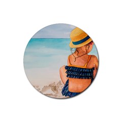 A Day At The Beach Drink Coasters 4 Pack (round)