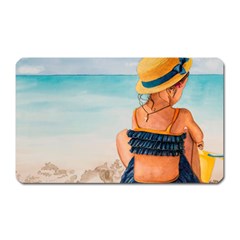 A Day At The Beach Magnet (rectangular)