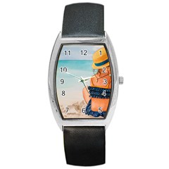 A Day At The Beach Tonneau Leather Watch