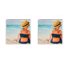 A Day At The Beach Cufflinks (square) by TonyaButcher