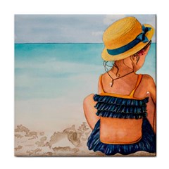 A Day At The Beach Face Towel by TonyaButcher