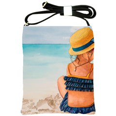 A Day At The Beach Shoulder Sling Bag