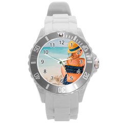 A Day At The Beach Plastic Sport Watch (large) by TonyaButcher