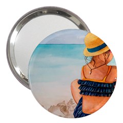 A Day At The Beach 3  Handbag Mirror by TonyaButcher