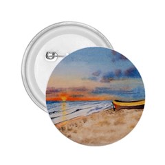 Sunset Beach Watercolor 2 25  Button by TonyaButcher