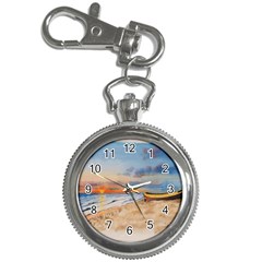 Sunset Beach Watercolor Key Chain Watch by TonyaButcher