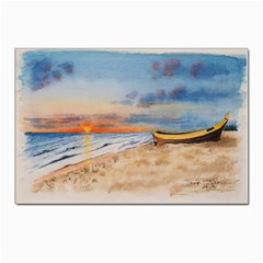 Sunset Beach Watercolor Postcard 4 x 6  (10 Pack)