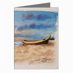 Sunset Beach Watercolor Greeting Card (8 Pack)