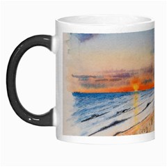 Sunset Beach Watercolor Morph Mug