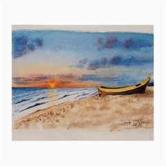 Sunset Beach Watercolor Glasses Cloth (small) by TonyaButcher