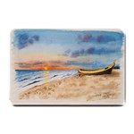 Sunset Beach Watercolor Small Door Mat 24 x16  Door Mat