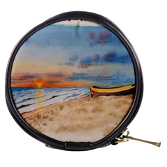 Sunset Beach Watercolor Mini Makeup Case by TonyaButcher