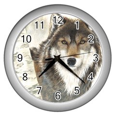 Hunter Wall Clock (silver)