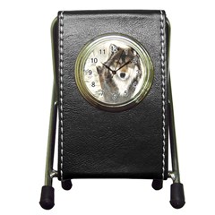 Hunter Stationery Holder Clock