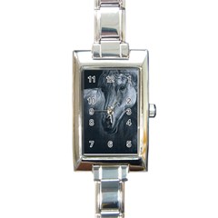 Equine Grace  Rectangular Italian Charm Watch