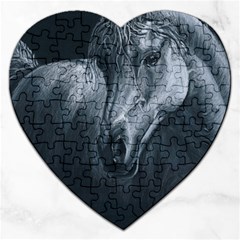 Equine Grace  Jigsaw Puzzle (heart) by TonyaButcher