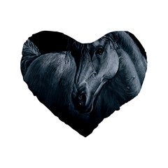 Equine Grace  16  Premium Heart Shape Cushion  by TonyaButcher