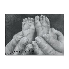 John 3:16 A4 Sticker 10 Pack