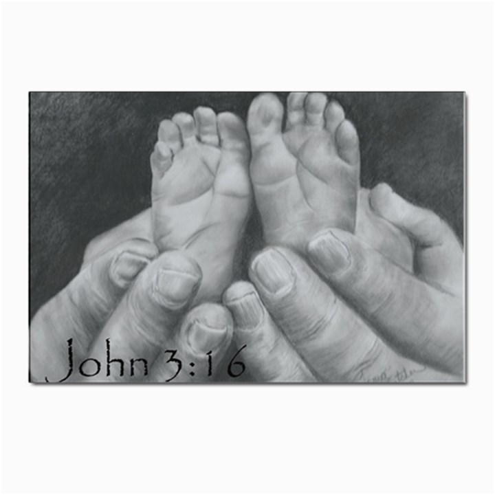 John 3:16 Postcards 5  x 7  (10 Pack)