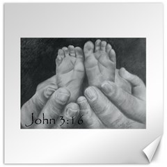 John 3:16 Canvas 12  X 12  (unframed) by TonyaButcher