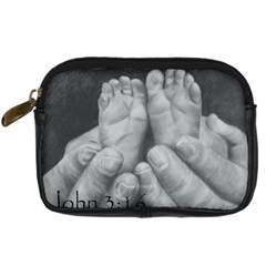 John 3:16 Digital Camera Leather Case by TonyaButcher