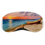 Alone On Sunset Beach Sleeping Mask Front