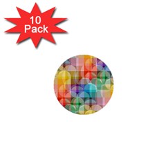 Circles 1  Mini Button (10 Pack) by Lalita